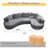 122 Inch Compression Floor Boneless Sofa, 2-Piece L-Shaped Sectional Sofa Couch With Chaise Lounge And Pillows, Modern Cloud Sectional Couches For Living Room Apartment Office, Fully Assembled-1057122433