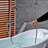 Single Handle Freestanding Tub Filler Floor Mount Bathtub Faucet With Handheld Shower-112754528