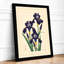 Iris Study Botanical - Framed Print-917982958-917982960