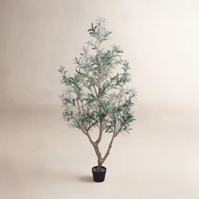 Faux Olive Tree With Realistic Leaves For Home Decor