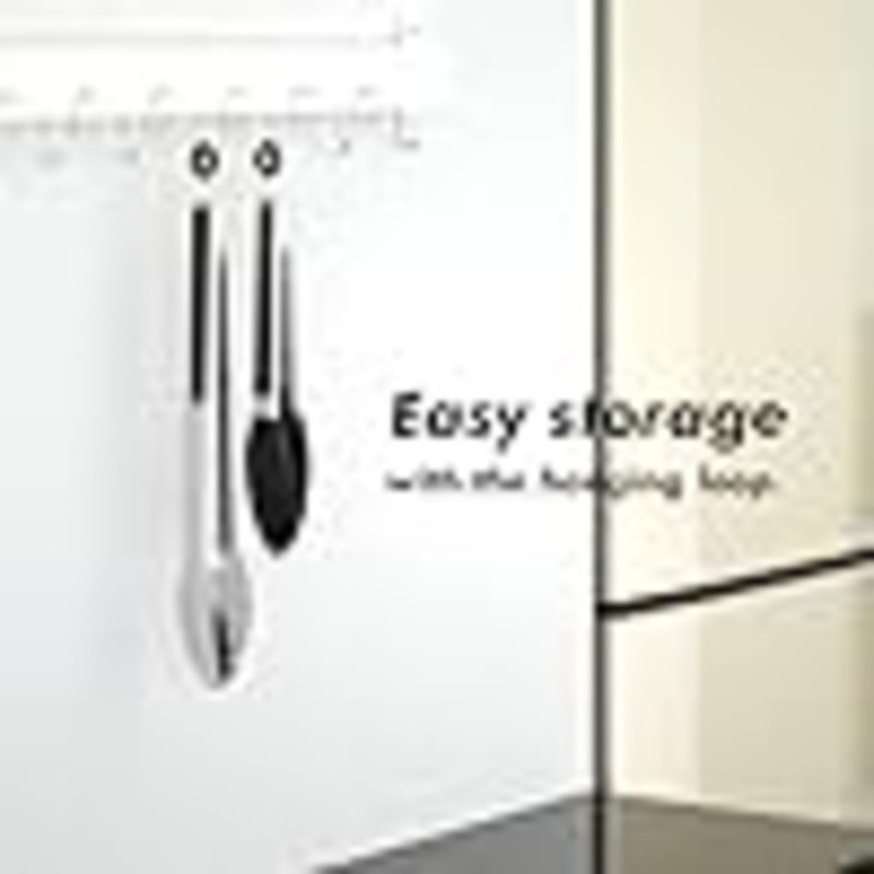 Ensemble de 2 pinces de cuisson, résistantes à la chaleur de 600 ºF, ustensiles de cuisine, ustensiles de cuisson pour barbecue, salade, barbecue, friture, cuisson, service 9/12 pouces