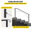 Iron Handrail Arch Hand Railing Rail Black For Garden Paver Steps-1639924347