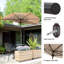 Parasol de patio - auvent de patio extérieur demi-parasol 9 pi avec manivelle facile - Mobilier de condo, maison de ville ou balcon par Villacera (Beige)-121598648