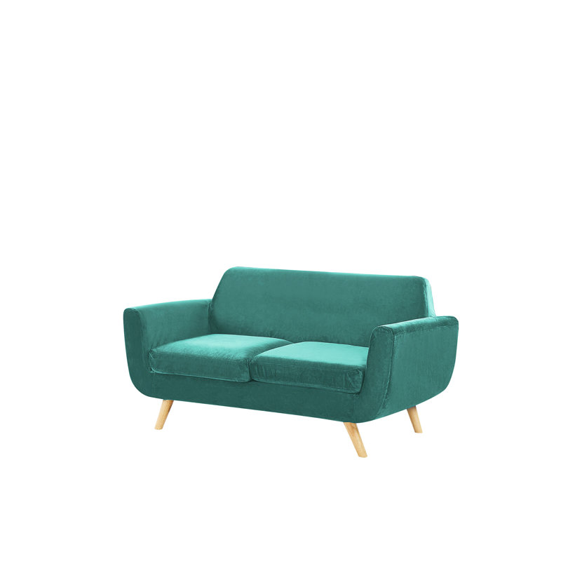 Arias Box Cushion Sofa Slipcover, Green