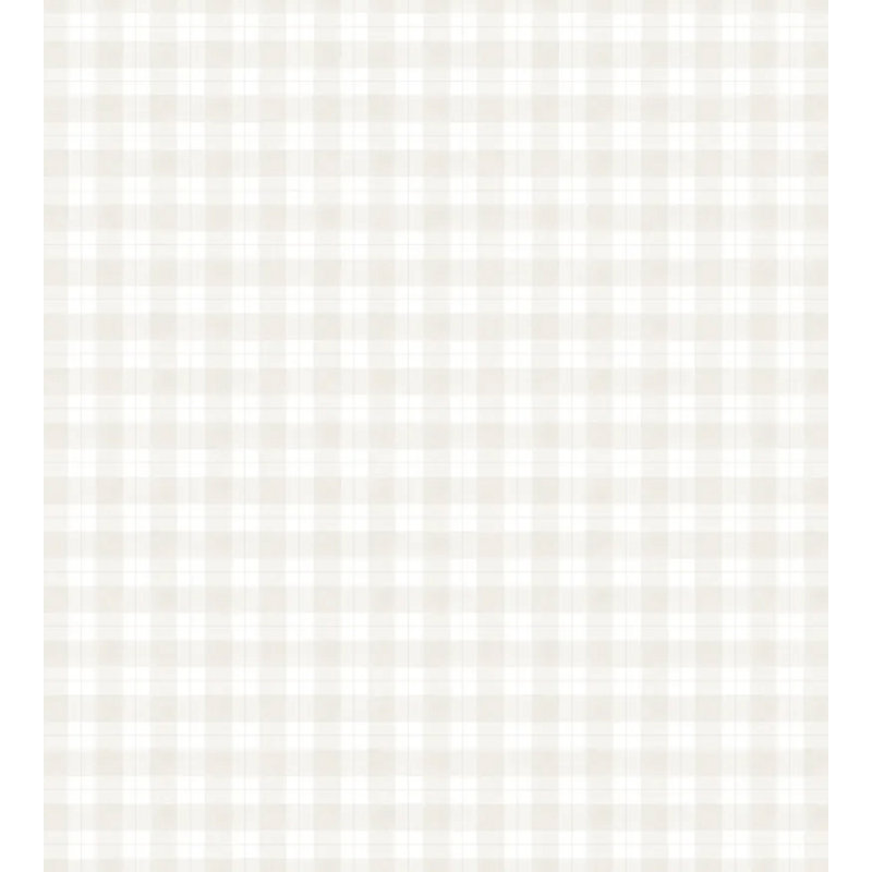 Kolonin Plaid Wallpaper Roll by Sandberg, Beige