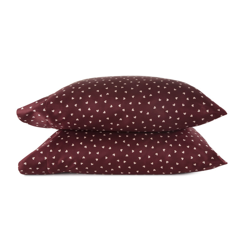 Martex Elegance Satin Silk Pillowcases Hotel Quality - Super Soft & Breathable Great For Hair And Skin, Standard Pillow Case