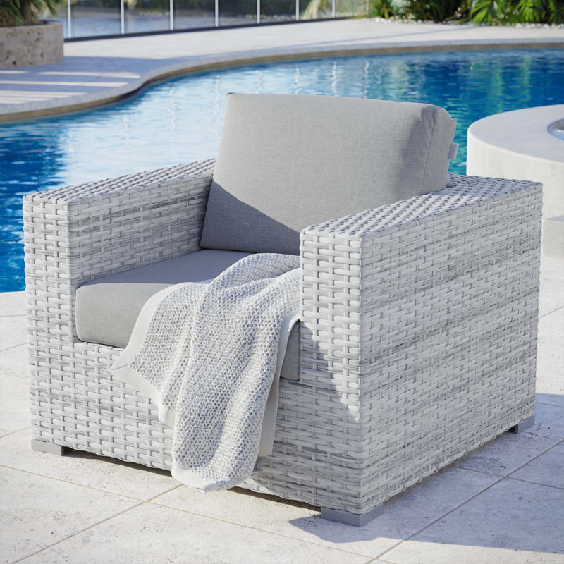 Convene Outdoor Patio Armchair, Gray