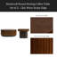 Ensemble de 2 tables basses gigognes rondes Handcraft
