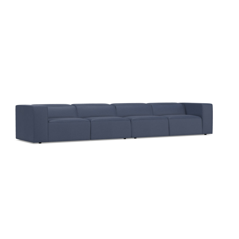 Bliss Sectional, Blue Polyester
