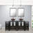Aidin 72’’ Double Bathroom Vanity Set with Vessel Sink, Faucet, Drain-1040150010-1040150011