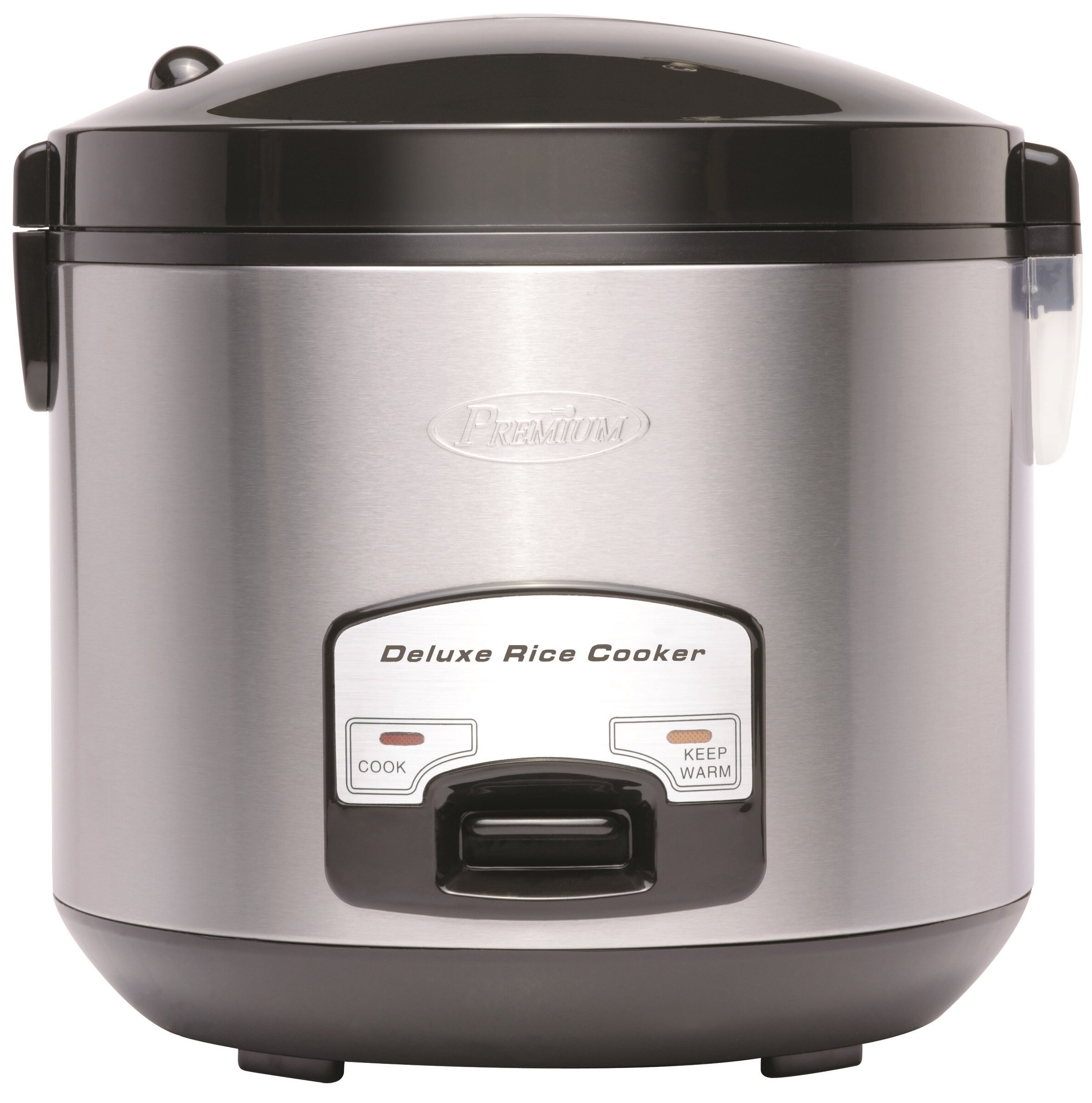 Premium LEVELLA 6-Cup Black Rice Cooker and Rice Steamer with Non