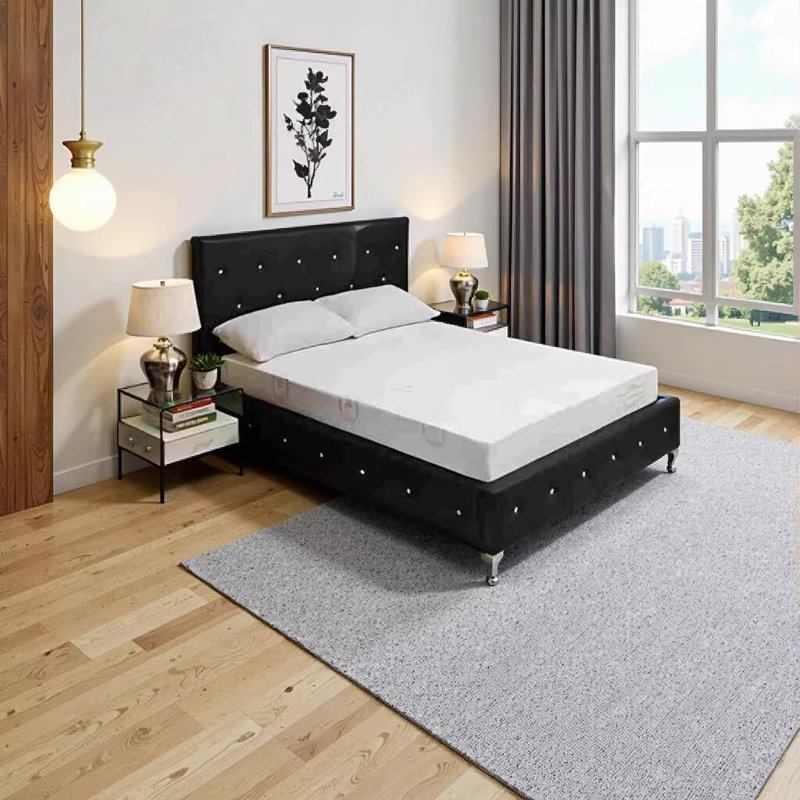 Matelas en mousse viscoélastique imprégnée de thé vert Herbal Fusion Collection, grand, blanc, Grand lit, 8"