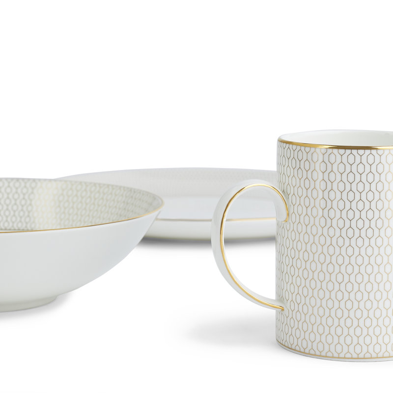 Gio Gold Bone China Dinnerware Set