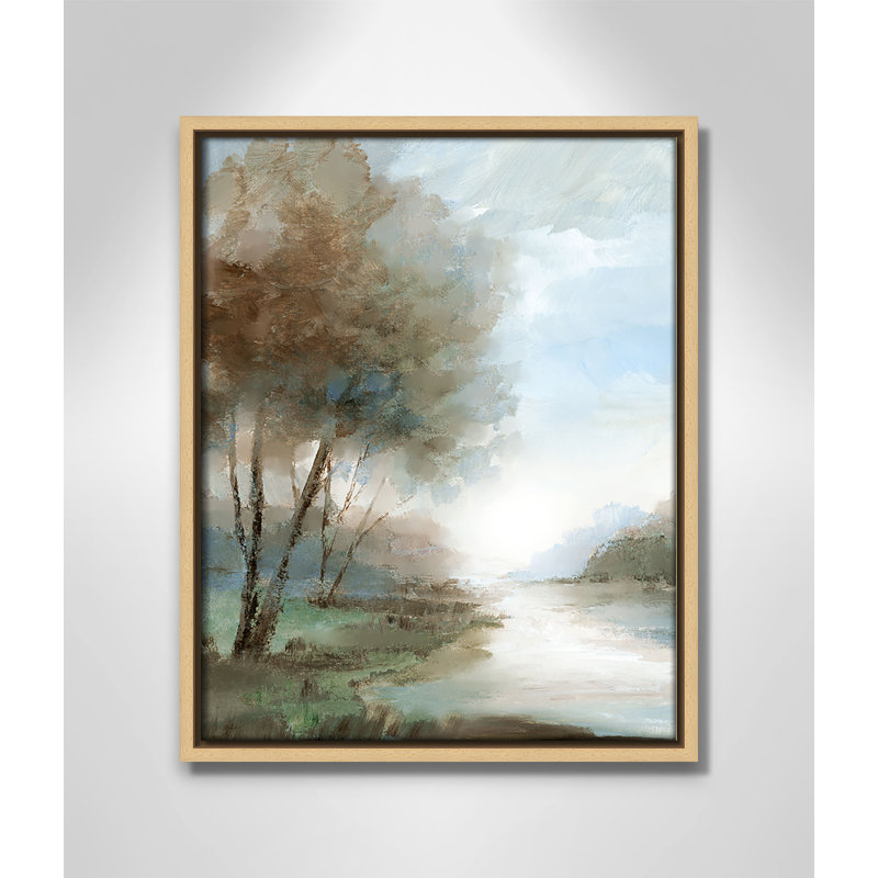 Zailin Peaceful River Print par Nan, Naturel, H 15,5 po x l 12,5 po