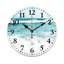 Horloge murale turquoise 12 "x 12" pour patio