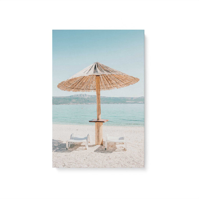 «Beach Day Escape», reproduction sur toile, H 18 po x l 12 po x P 1,25 po, Toile tendue