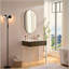 Miroir mural miroir ovale en métal-1530248935