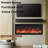 50"Recessed or Wall Mounted Electric Fireplace Heater, 12 Flame Colors, Google & Alexa Compatible, Logs & Crystals, Remote Control-1287477657