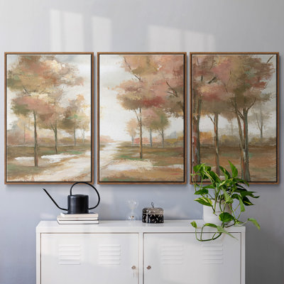 «Pastel Park», reproduction sur toile flottante 3 pièces