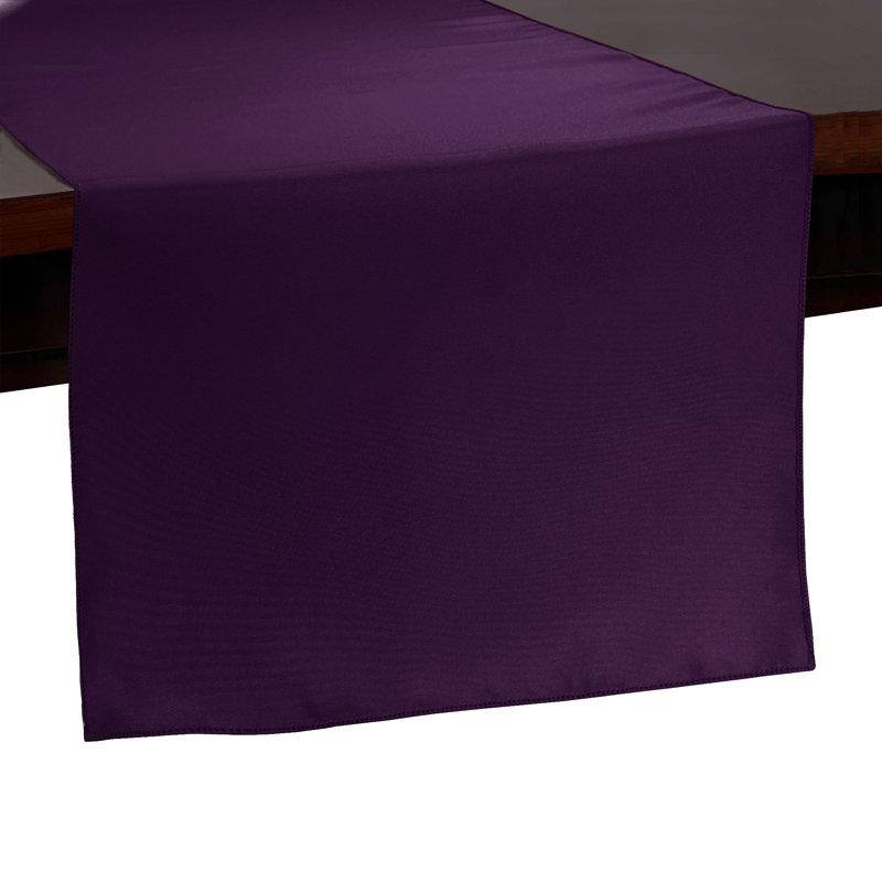 Carnbrock Eider & Ivory - Basic Polyester3, 3, Aubergine Eggplant, 90" x 14"