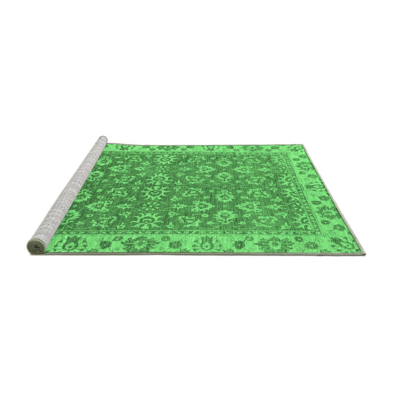 Washable Oriental Indoor Rug, Square 3'