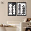 Ensemble d'art abstrait moderne « Cyclic Harmony » avec impression sous cadre-vitrine, par Art Remedy, cadre noir, 10 x 15-171718576-171718583