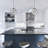 Jametra 1-Light Indoor 12"W Black Pendant with Clear Glass Sphere Shade-1191594158-1150933710
