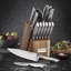 Cuisinart 15pc Elite Series Stainless Steel Block Set with Acacia Block