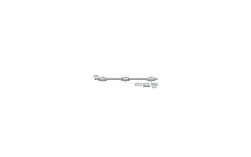 Brass Hardware, 1.875" H x 18.5" W x 1.25" D, Brushed Chrome