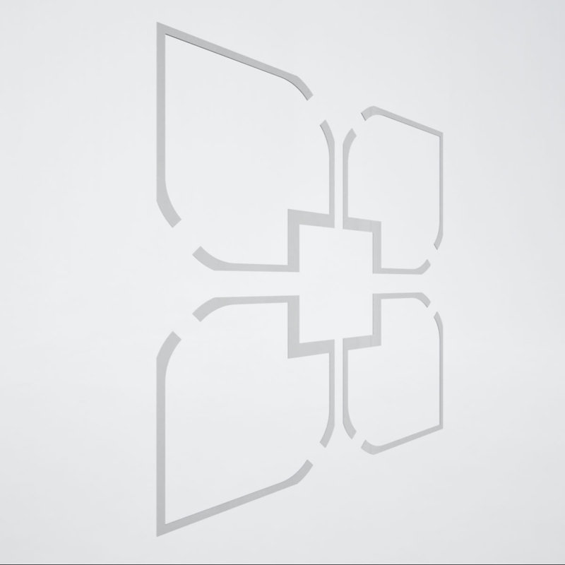 Panneaux de plafond décoratifs en acrylique extra large l 39 po x H 39 po x T 1/8 po, gris Olivia, Gris