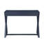 Console rectangulaire gris anthracite, 1 tiroir, base en bois, tiroir pour bureau avec glissière centrale en bois