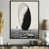 Toile avec cadre flottant noir
