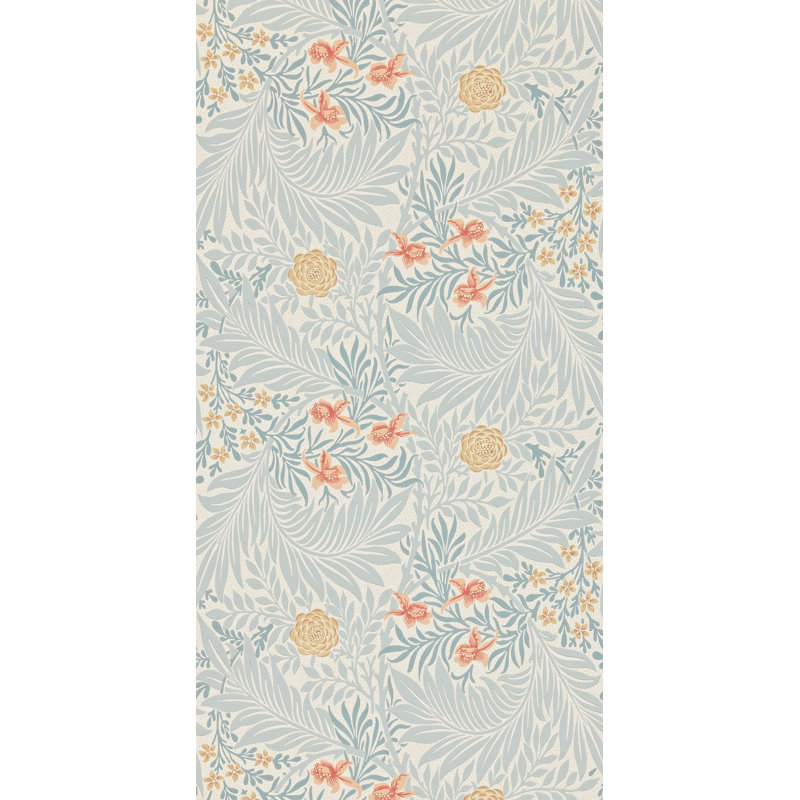 Larkspur Wallpaper, Slate/Russet