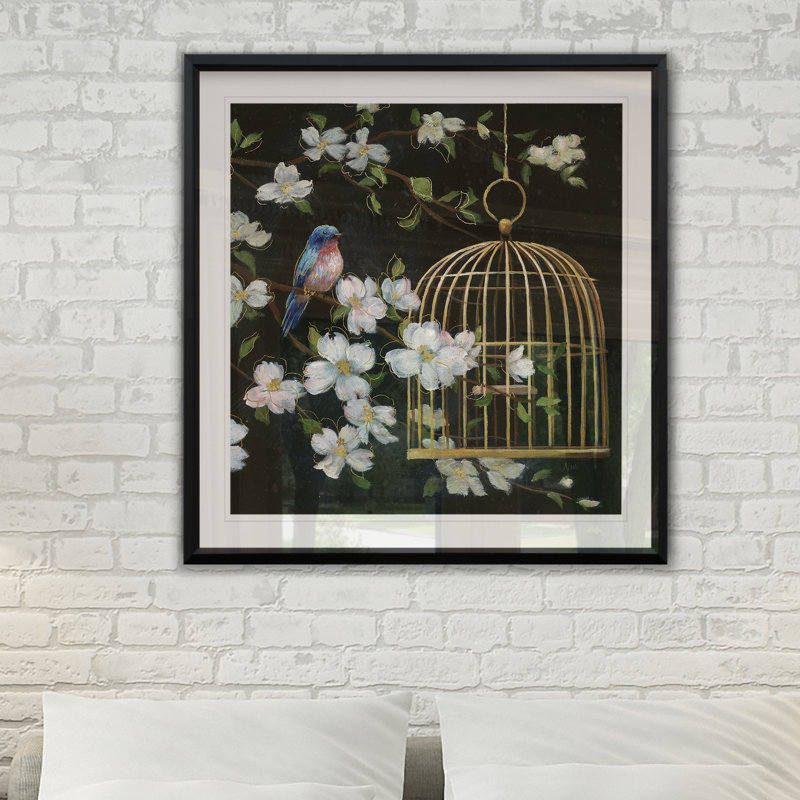 «Evening Song II», reproduction sur papier encadrée, H 30,5 po x l 30,5 po x P 1,5 po