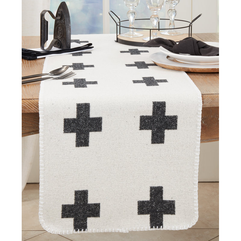 Contemporary Reversible Plus Sign Table Runner