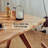 Super Thick Long Board Table Cherry Solid Wood Dining Table-100662099