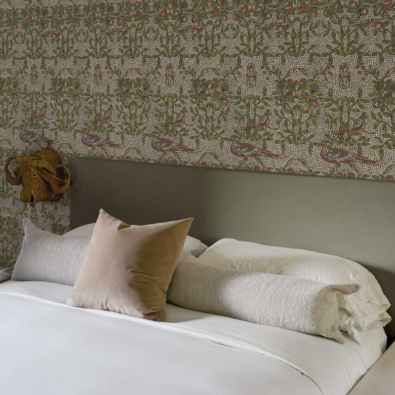 Strata Mosaic Peel and Stick Wallpaper by Jeremiah Brent, Green