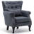 Tufted Wingback Chair-1696519401