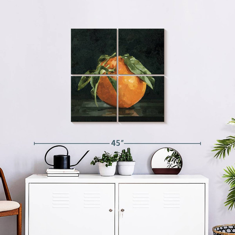 Yarlin Dark Orange Still Life II, 26'' H x 26'' W
