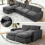 Ensemble de canapé modulaire de 129 pièces 6 pièces avec 4 sièges et 2 repose-pieds-1369389357