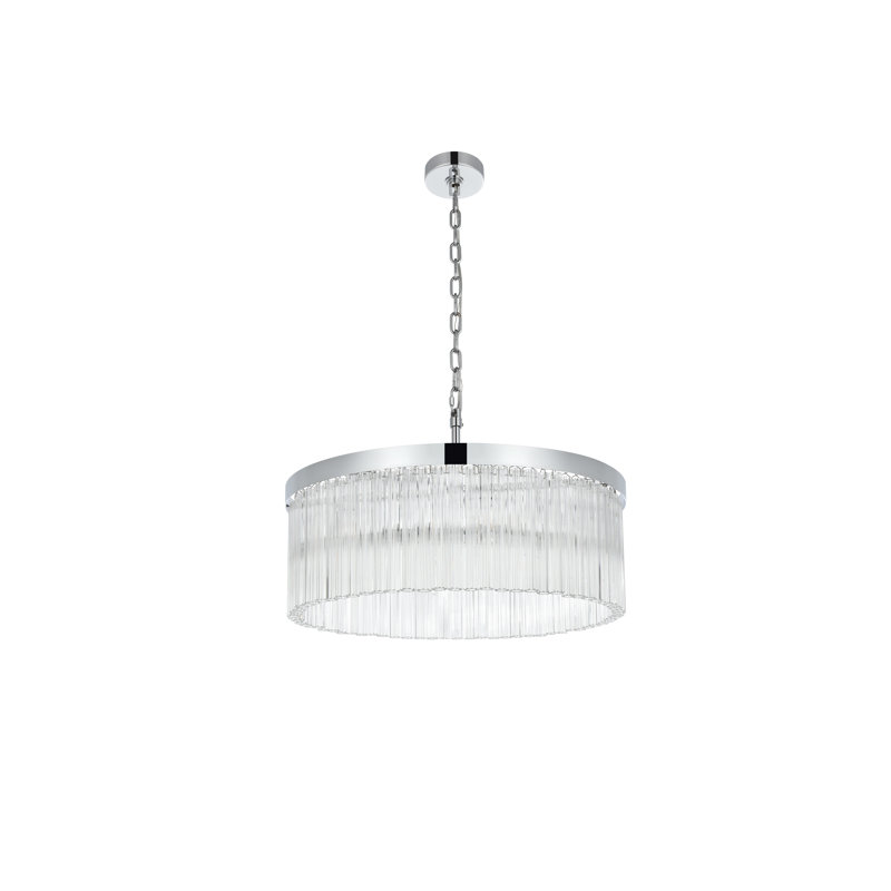 Lustre Lu 24 pouces , Chrome chrome