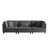 3 - Piece Upholstered Gray Corduroy Modular Sectional with Pillow Back and Solid Wood Legs-1349261298