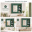 Armoire à pharmacie murale de 76 cm (30 po) avec miroir et 3 tablettes ouvertes, verte-1372190217