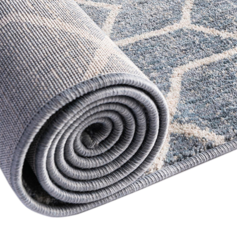 Breze Geometric Indoor Rug, Round 7'