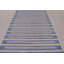Rug & Kilim’S Contemporary Dhurrie Rug In Blue And Cream With Stripes