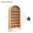 71" Tall Arched Bookcase with Adjustable Shelves, Narrow Wooden Bookshelf, 7 Tier Freestanding Storage Display Shelf for Living Room, Bedroom, Entryway-523001671