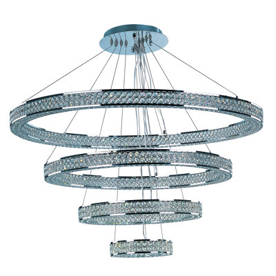 Lustre à niveaux unique / remarquable à 1 lumière à DEL Ambrose