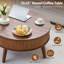 Table basse à plateau relevable avec rangement, tables basses rondes cannelées-628645774