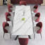 Ensemble de table de salle à manger extensible 102 po avec table en pierre frittée et 8 chaises en similicuir-115160303-115160304