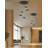 Kerlin 5 - Light Matte Black LED Cluster Pendant